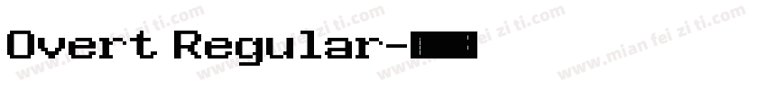 Overt Regular字体转换